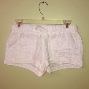 white bikini cover shorts